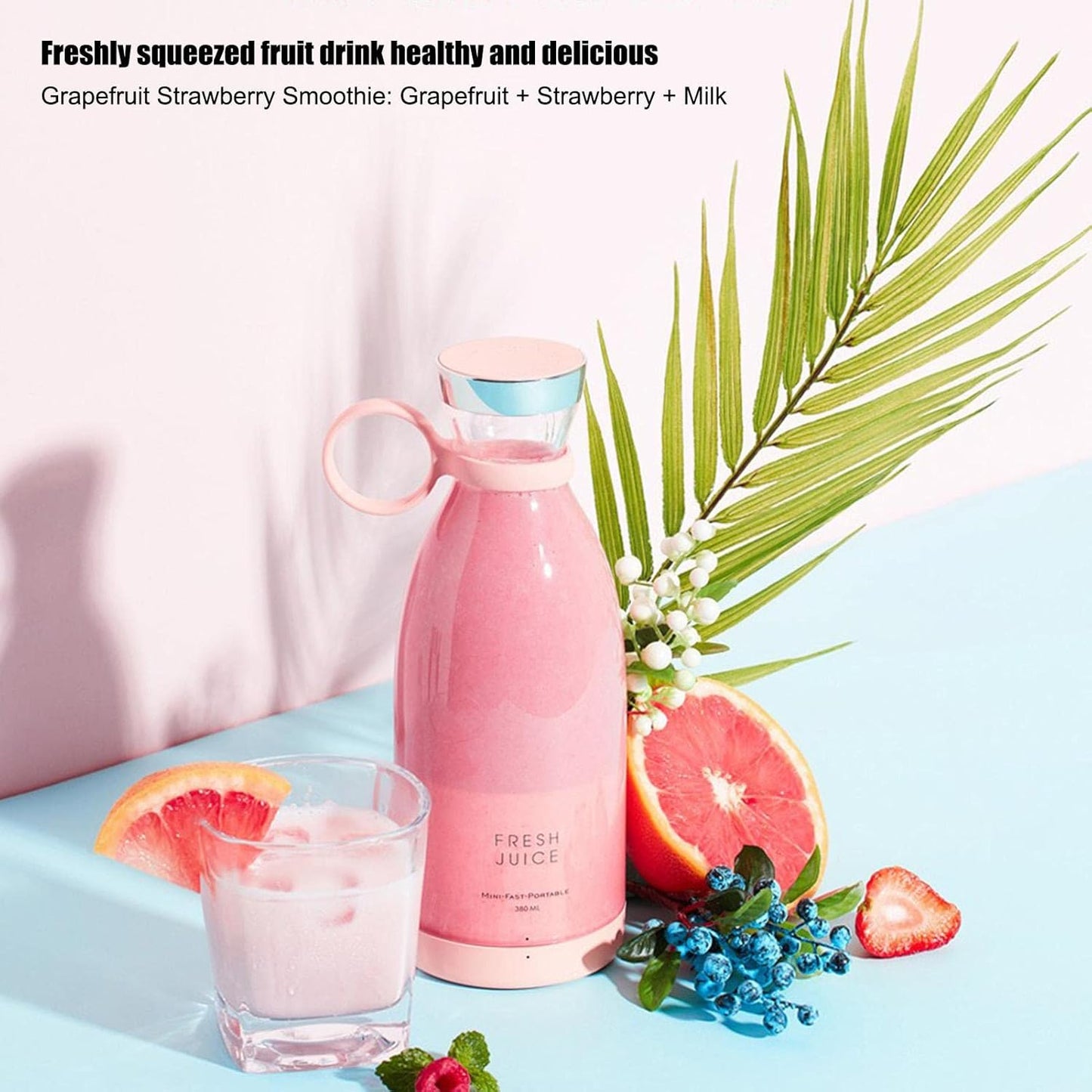 Mini Blender Nomade 350ml – Rechargeable USB & Design Élégant